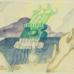 1. 8. 1972 - Aquarell - 14,5 x 10 cm - Ritterhude