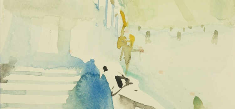 14. 8. 1992 - Aquarell - 32,5 x 23,8 cm - Ritterhude