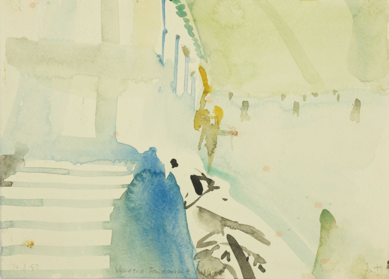 14. 8. 1992 - Aquarell - 32,5 x 23,8 cm - Ritterhude