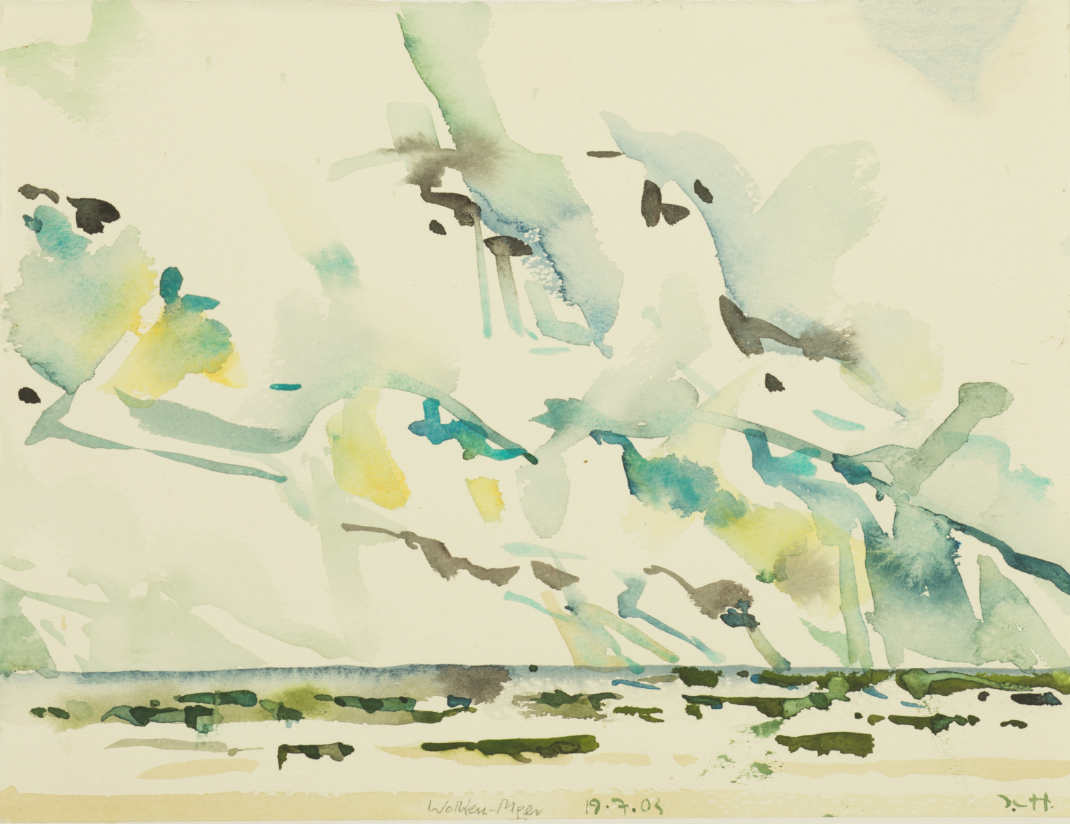 17. 5. 1975 - Aquarell, 20 x 30 cm - Ritterhude