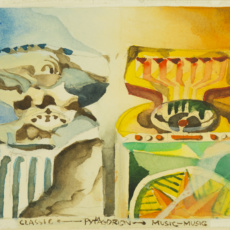 1972 - Aquarell - 11 x 13,5 cm - Ritterhude