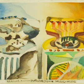 1972 - Aquarell - 11 x 13,5 cm - Ritterhude