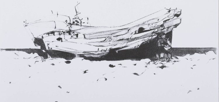 1973 - S:W Lithografie - 30 x 25 cm - Ritterhude - Ohne Titel