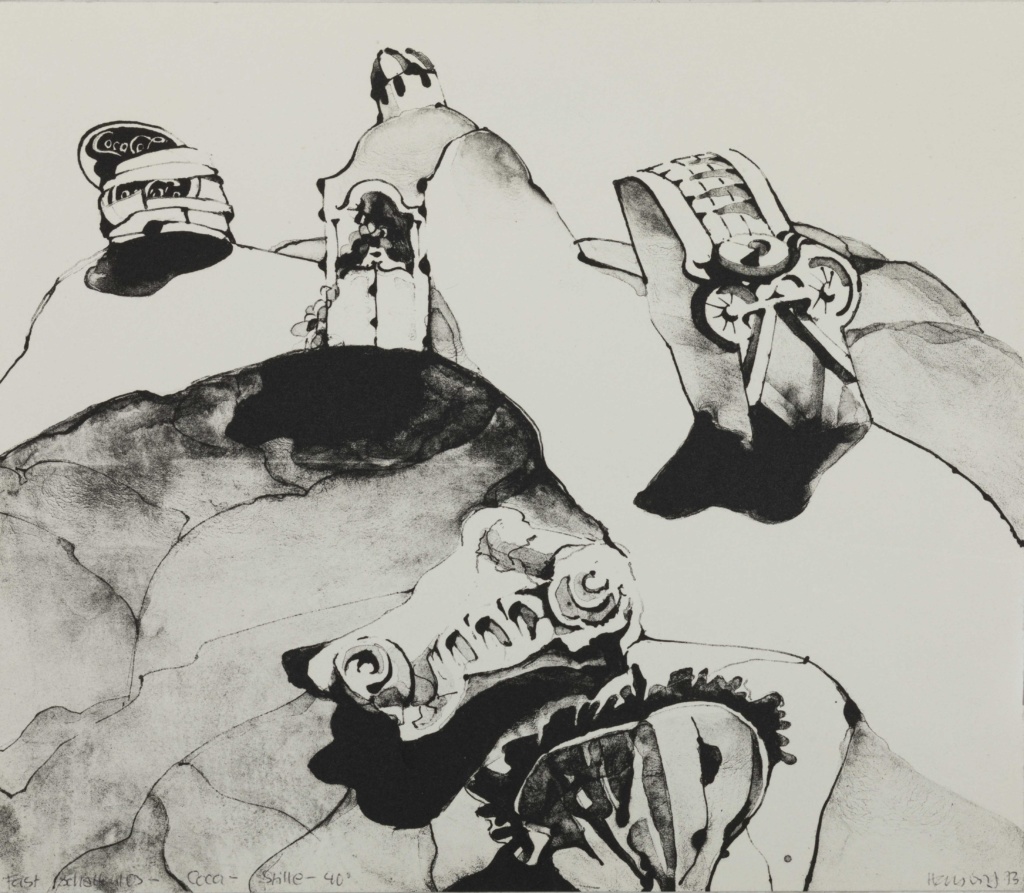 1973 - S:W Lithografie - 30 x 25 cm - Ritterhude - Samos Museum-Classics-Musics