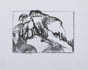 1980 - S:W Lithografie - 19 x 13,5 cm - Ritterhude - Le Beaucet 4