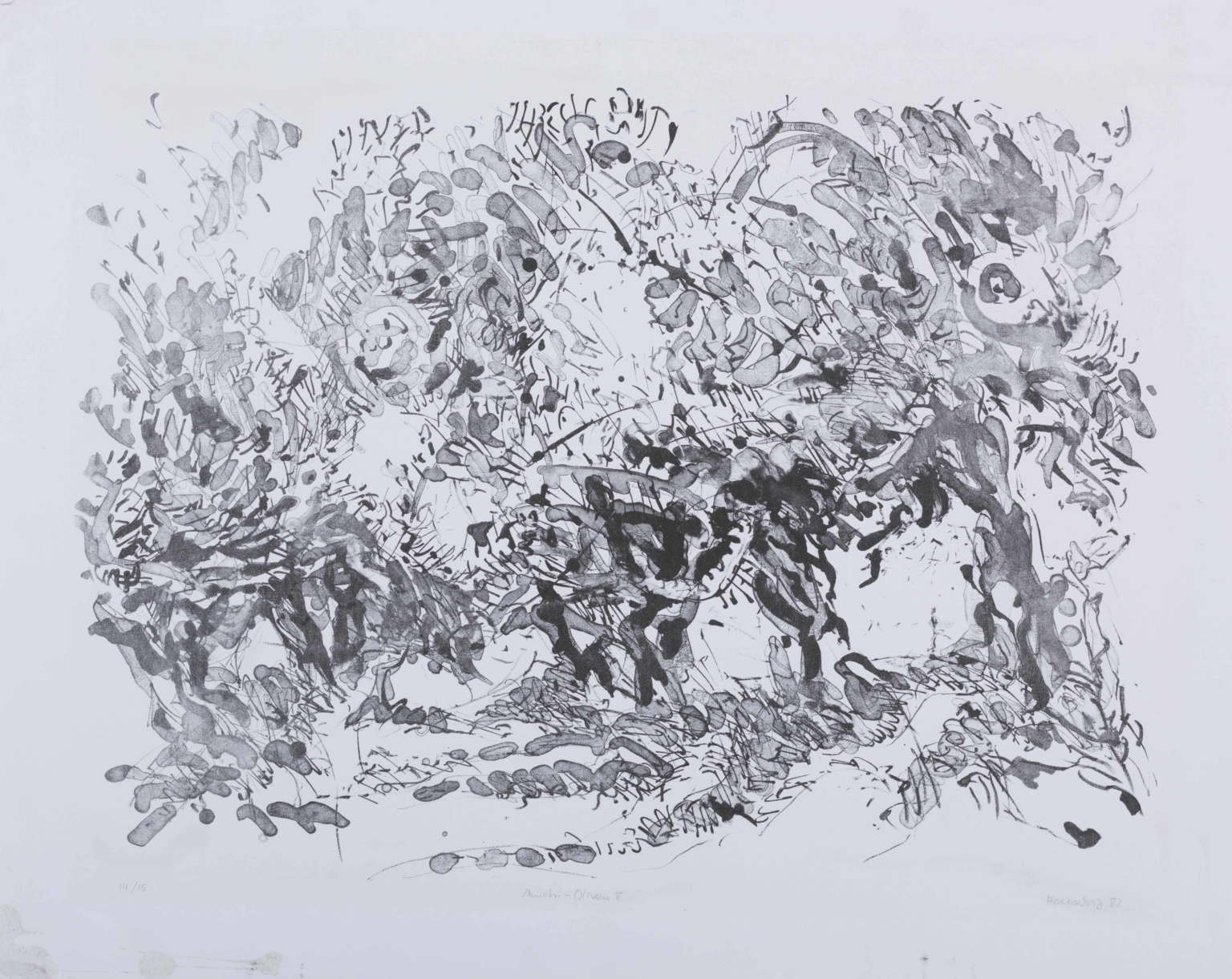 1982 - 2 farbige Lithografien - 65 x 49 cm - Ritterhude - Anidri-Oliven