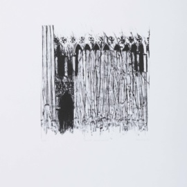 1986 - S:W Lithografie - 23,5 x 25 cm - Ritterhude - Fassade venezianisch