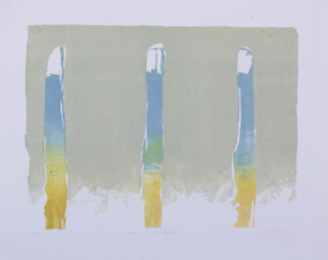 1990 - Farblithografie - 43 x 60 cm - Wasser Spiegelungen - Ritterhude