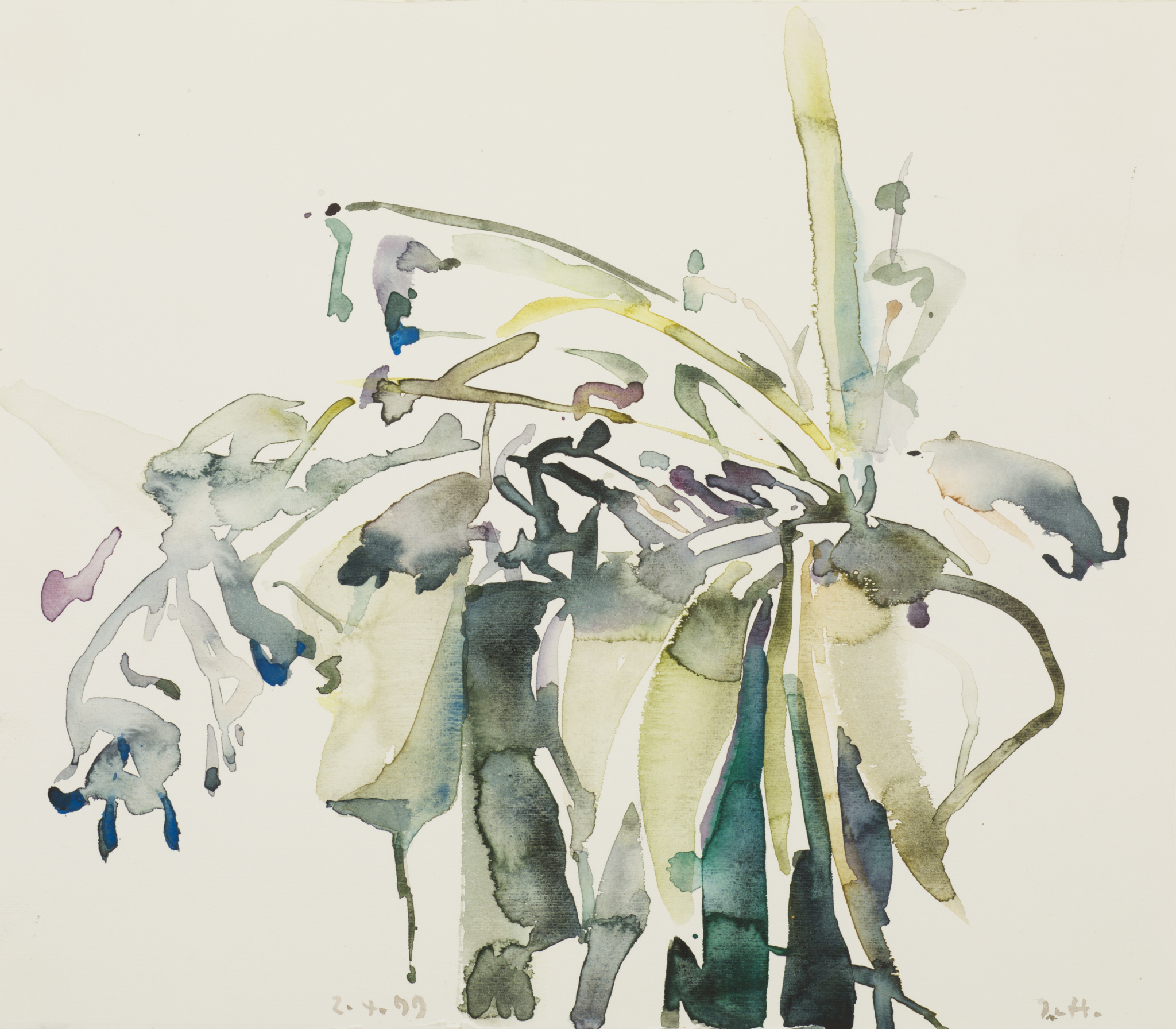 2. 4. 1999 - Aquarell - 40 x 34,5 cm - Ritterhude