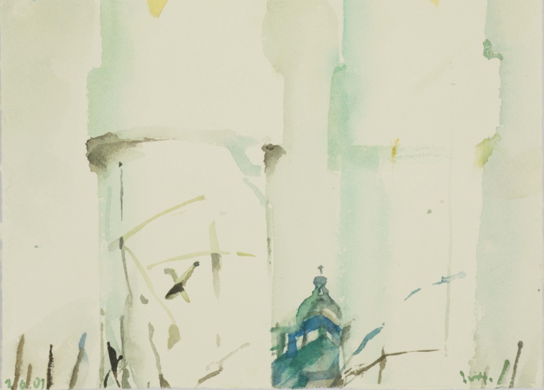 2. 6. 2001 - Aquarell - 29,8 x 21,8 cm - Ritterhude