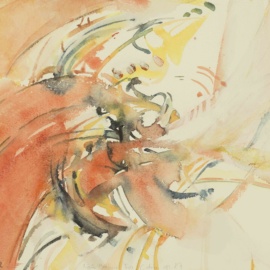 22. 5. 2002 - Aquarell - 48,5 x 32,5 cm - Ritterhude